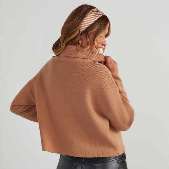VICI Dolls Latte Lover Camel Turtleneck Knit Sweater  Medium Large 2 Left! - Picture 6 of 7